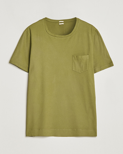 Men |  | Massimo Alba | Panarea Cotton Jersey T-Shirt Olive