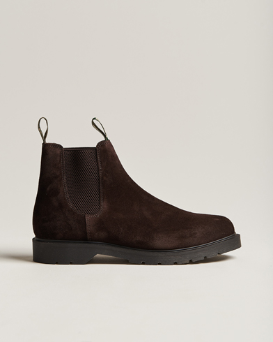 Men | Shoes | Loake 1880 | Mccauley Heat Sealed Chelsea Brown Suede