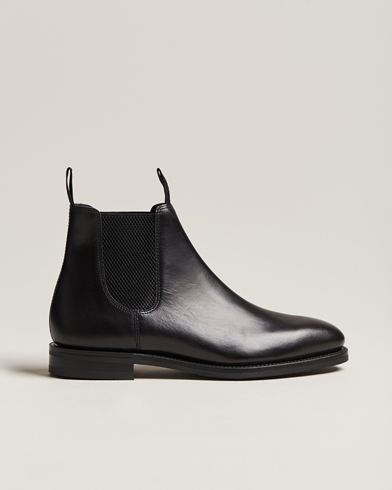 Men | Handmade Shoes | Loake 1880 | Emsworth Chelsea Boot Black Leather