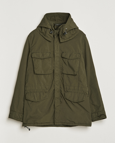 Men | Coats & Jackets | Aspesi | Garment Dyed Field Jacket Dark Military