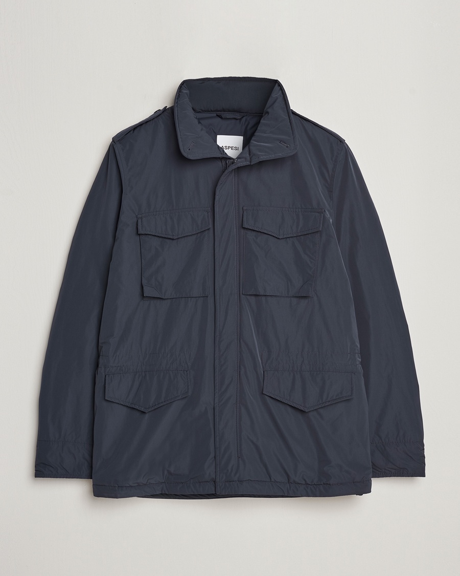 Aspesi Minifield Nylon Field Jacket Navy – Blue