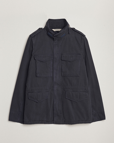 Men | Autumn Jackets | Aspesi | Lined Cotton Field Jacket Navy