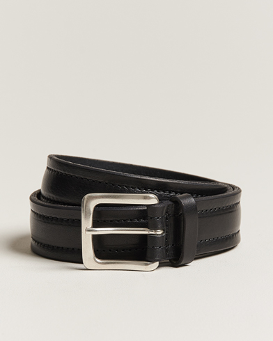 Men |  | Orciani | Vachetta Stitched Belt 3,5 cm Black