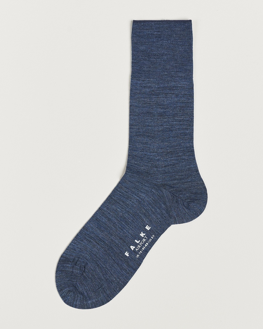 Falke Airport Socks Dark Blue Melange – Blue