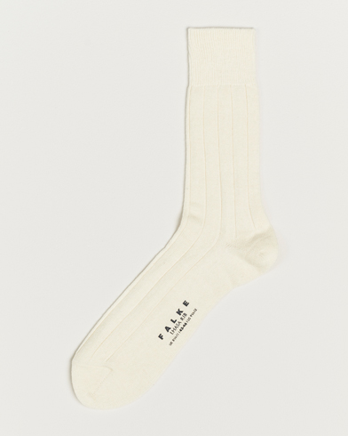 Men | Socks merino wool | Falke | Lhasa Cashmere Socks Pearl White