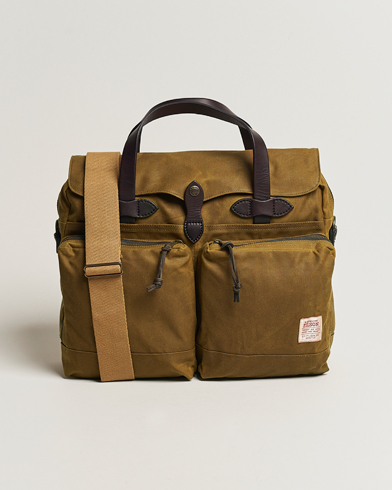 Men | Bags | Filson | 24-Hour Tin Briefcase Dark Tan
