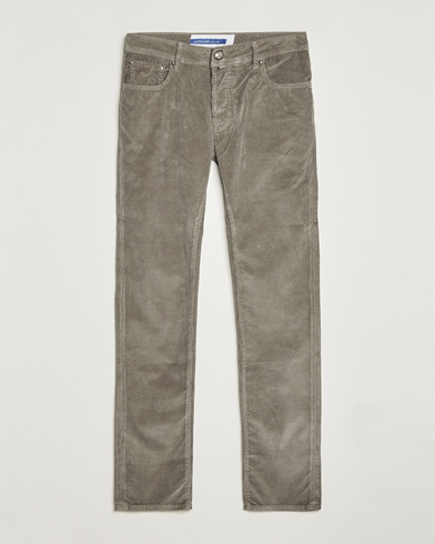 Men | Casual Trousers | Jacob Cohën | Bard 5-Pocket Medium Corduroy Trousers Taupe