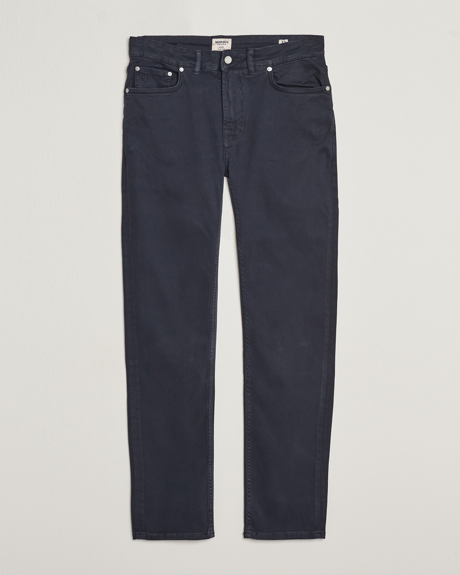 Morris James Brushed 5-Pocket Pant Blue – Blue