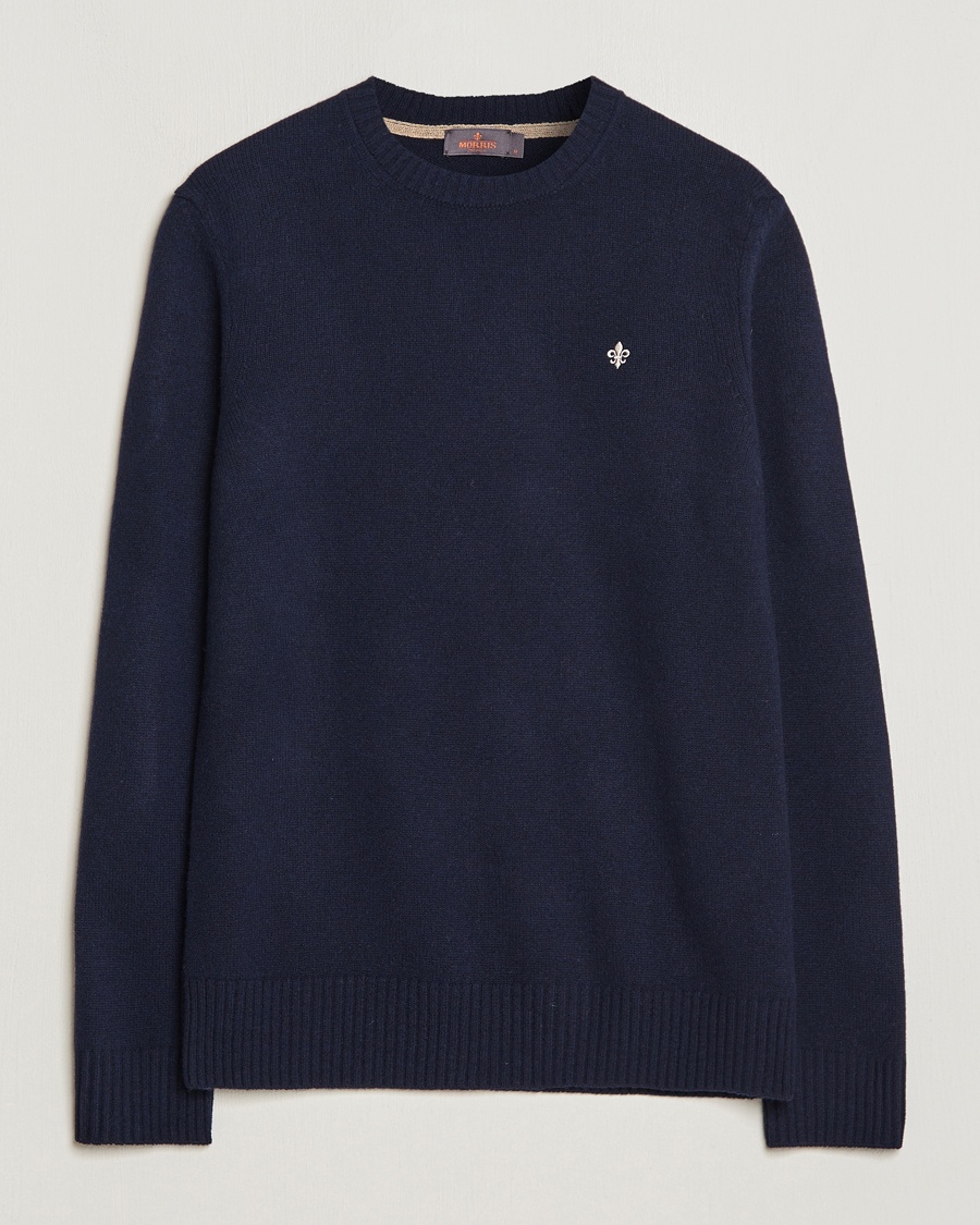Morris Newton Crew Neck Navy – Blue