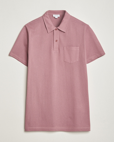 Men |  | Sunspel | Riviera Polo Shirt Vintage Pink