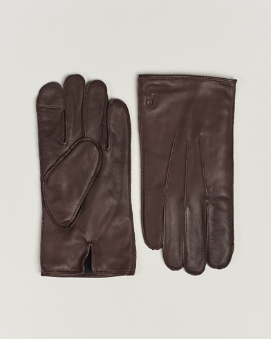 BOSS BLACK Leather at Hainz Gloves Brown Medium