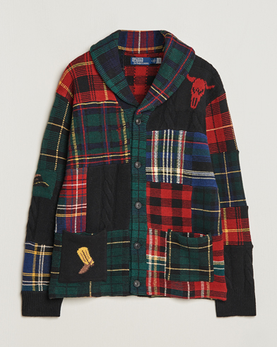 Men | Sweaters & Knitwear | Polo Ralph Lauren | Wool Patchwork Cardigan Multi