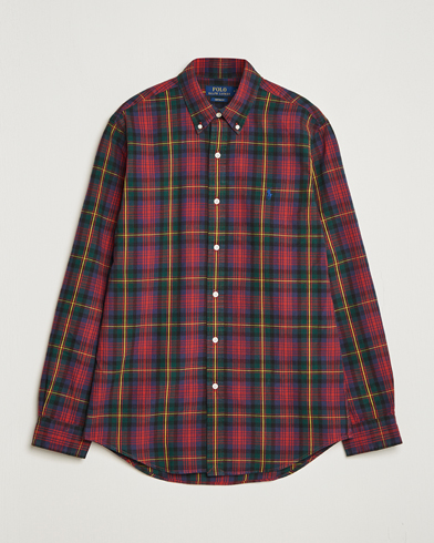 Men | Ralph Lauren Holiday Gifting | Polo Ralph Lauren | Custom Fit Checked Shirt Red/Green