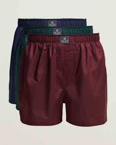 Men | Underwear | Polo Ralph Lauren | 3-Pack Woven Boxer Red/Navy/Green