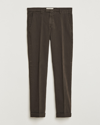 Men |  | Briglia 1949 | Slim Fit Cotton Stretch Chino Dark Brown