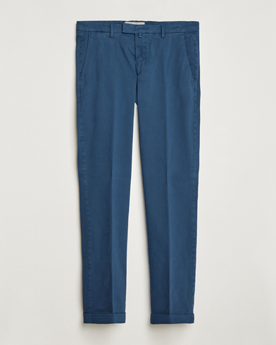 Men |  | Briglia 1949 | Slim Fit Cotton Stretch Chino Steel Blue