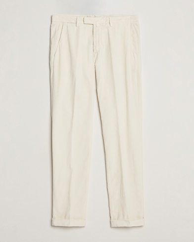 Men | Corduroy Trousers | Briglia 1949 | Slim Fit Corduroy Trousers Off White