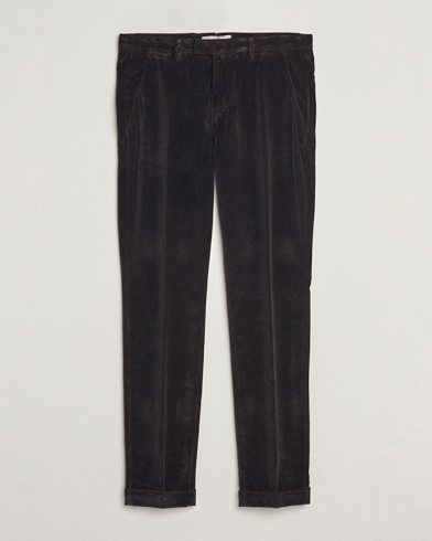 Men | Corduroy Trousers | Briglia 1949 | Slim Fit Corduroy Trousers Dark Brown