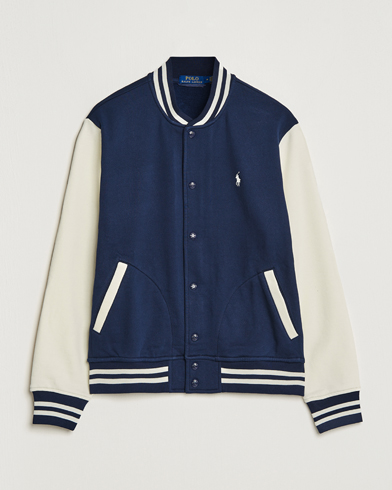 Men |  | Polo Ralph Lauren | Athletic Fleece Varsity Jacket Navy/Cream