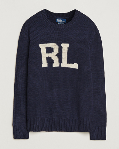 Men | Sweaters & Knitwear | Polo Ralph Lauren | RL Wool Knitted Sweater Hunter Navy