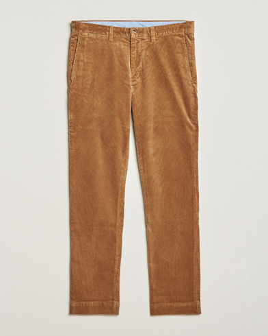 Men | Corduroy Trousers | Polo Ralph Lauren | Bedford Slim Fit Corduroy Trousers Golden Brown