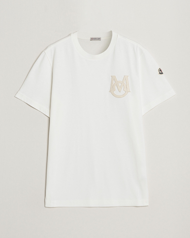 Men | Short Sleeve T-shirts | Moncler | Embossed Logo T-shirt White
