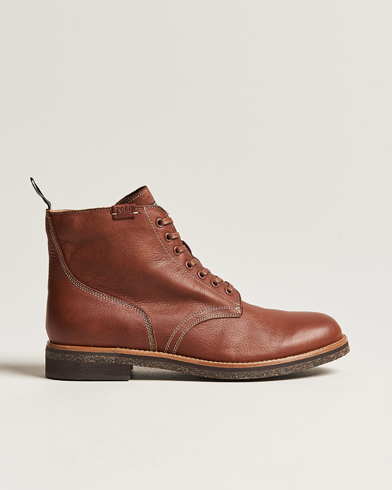 Men |  | Polo Ralph Lauren | RL Oiled Leather Boot Peanut