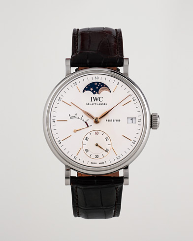 Men | Pre-Owned & Vintage Watches | IWC Pre-Owned | Portofino Moon Phase IW516401 Steel White