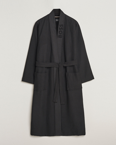 Men | Robes | BOSS BLACK | Waffle Kimono Black