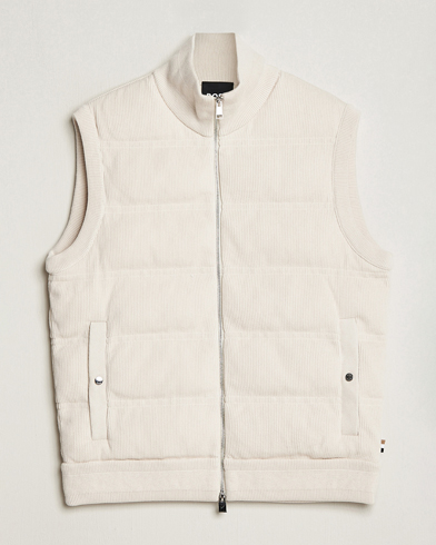 Men |  | BOSS BLACK | Mandolino Corduroy Vest Open White