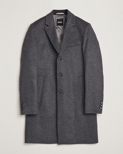 Men | Sale clothing | BOSS BLACK | Hyde Wool/Cashmere Coat Medium Grey