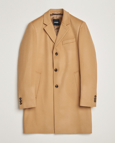 Men | Coats | BOSS BLACK | Hyde Wool/Cashmere Coat Medium Beige