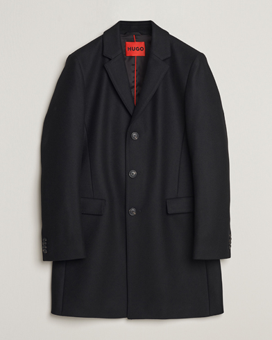 Men | Contemporary jackets | HUGO | Migor Wool Coat Black