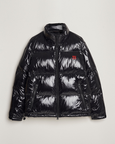 Men | Contemporary jackets | HUGO | Biron Glossy Down Jacket Black