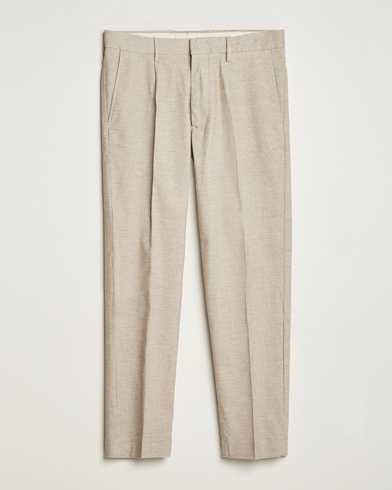 Men |  | NN07 | Bill Pleated Structured Trousers Cement Melange