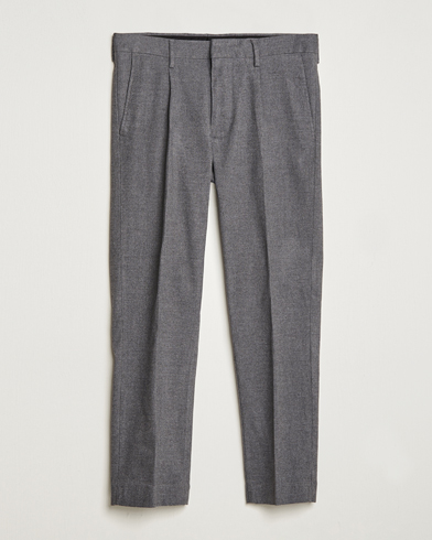 Men |  | NN07 | Bill Pleated Structured Trousers Grey Melange