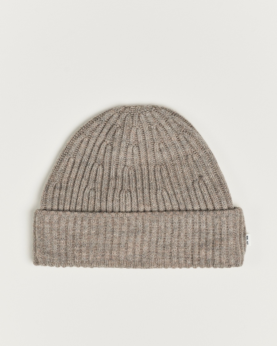 NN07Wool Rib HatKhaki Beige – Beige