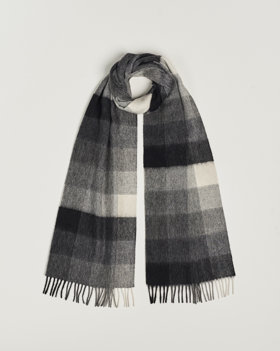 BLOCK CHECK SHAGGY SCARF