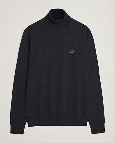Men |  | Fred Perry | Knitted Rollneck Jumper Navy