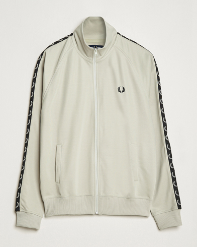 Men |  | Fred Perry | Taped Track Jacket Light Oyster