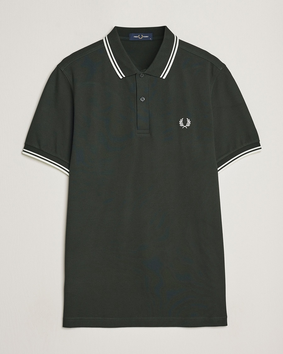 Fred Perry Twin Tipped Polo Shirt Night Green – Green