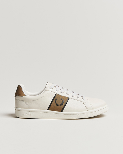 Men | Sneakers | Fred Perry | B721 Leather Sneaker White/Porcelin Black