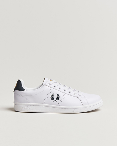 Fred Perry B71 Leather Sneaker White at CareOfCarl.com