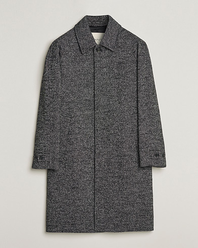 Men | Coats | GANT | Relaxed Fit Wool Coat Ebony Black