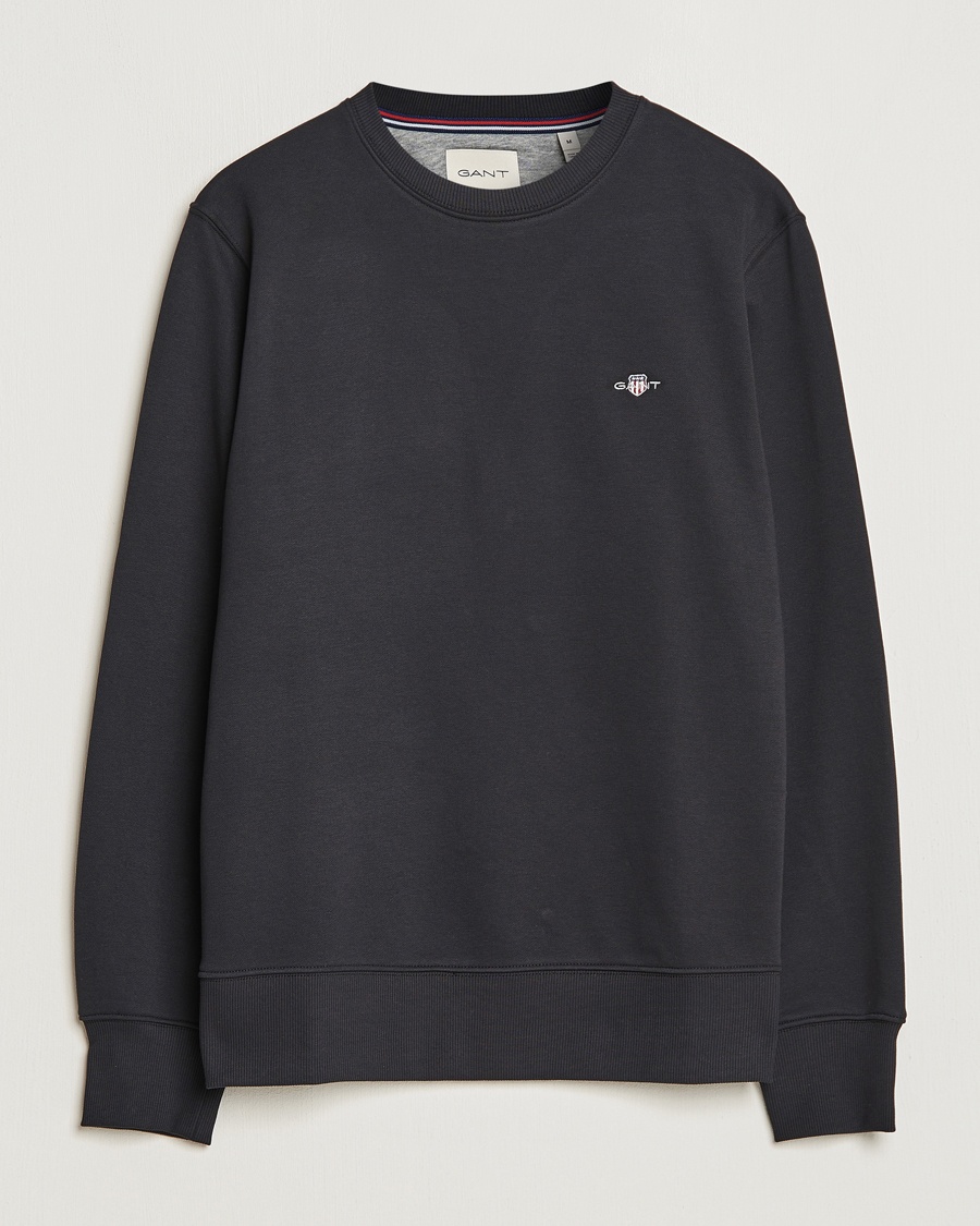 GANT Original Crew Neck Sweatshirt Black – Black