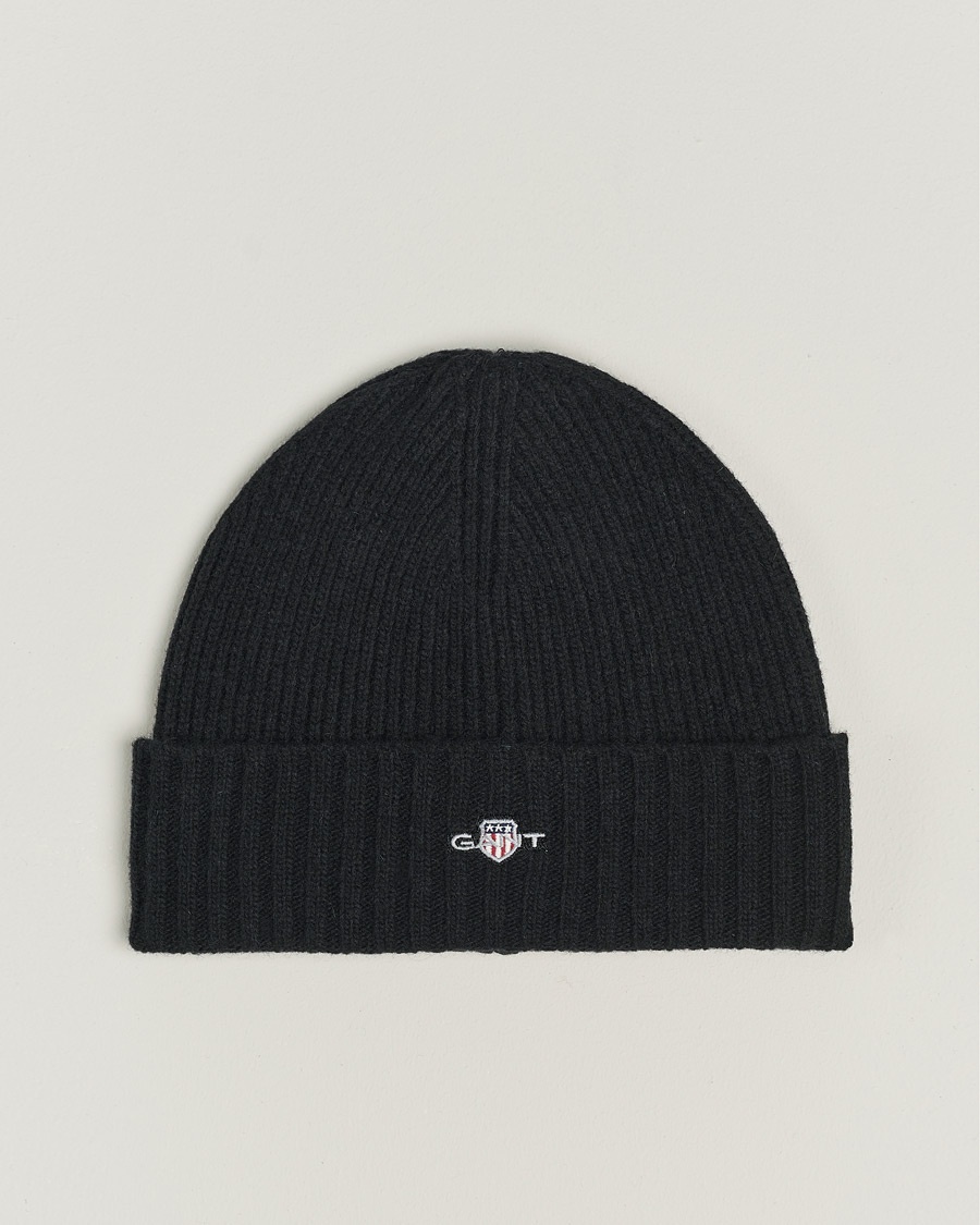 Gant Wool Lined Beanie Black – Black