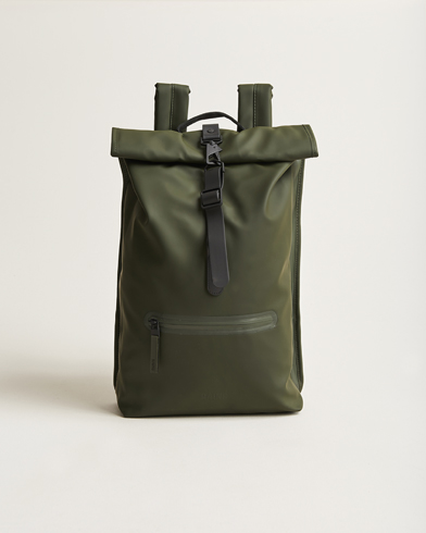Men | Bags | RAINS | Rolltop Rucksack Green
