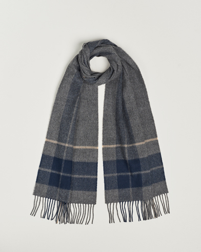 Men |  | Gloverall | Lambswool Scarf Grey Check