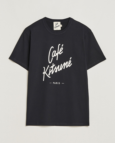 Men | Maison Kitsuné | Café Kitsuné | Crew T-Shirt Black