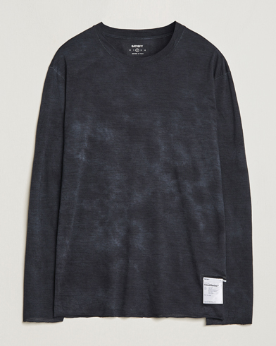 Men | Sweaters & Knitwear | Satisfy | CloudMerino Long Sleeve T-Shirt Batik Black